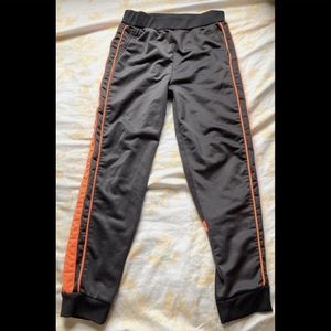 Boys Gray & Orange Joggers